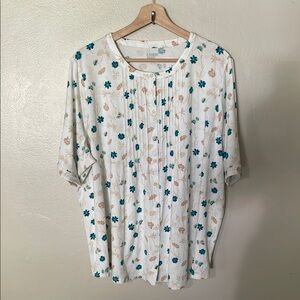 NWOT Lands' End Floral Top